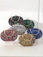 Women's Rhinestone Peacock Clutch Bag – Luxury Evening - Image 8