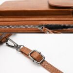 Women's Vintage Faux Leather Crossbody Wallet with Zipper, - Image 10