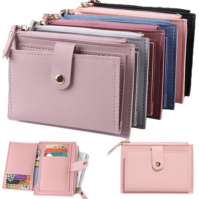 eshphd1688017331761 220Pcs Women's Wallet Credit Card Holder Wallet PU Leather Daily - Image 1