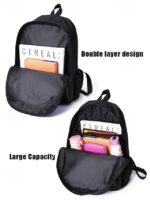 Men's Large Capacity Spider Print Backpack with Double - Image 7