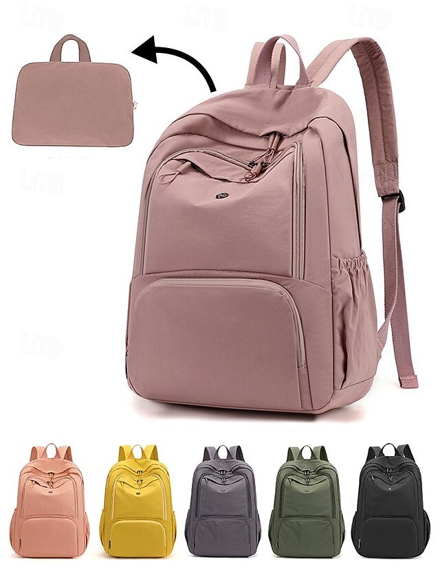 kxcwry1747912527186 Women's Lightweight Water-Repellent Nylon Backpack with - Image 1
