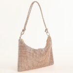 Women's Silver Rhinestone Shoulder Bag – Sparkly Hobo - Image 7
