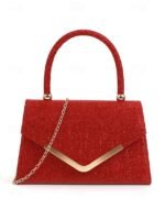 Women's Glitter Evening Clutch Bag with Chain Strap – - Image 13