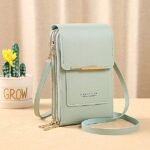 Women's Pink Multi - Zipper Crossbody Phone Bag, Compact - Image 14