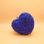 Women's Heart-Shaped Evening Clutch - Elegant Blue - Image 12