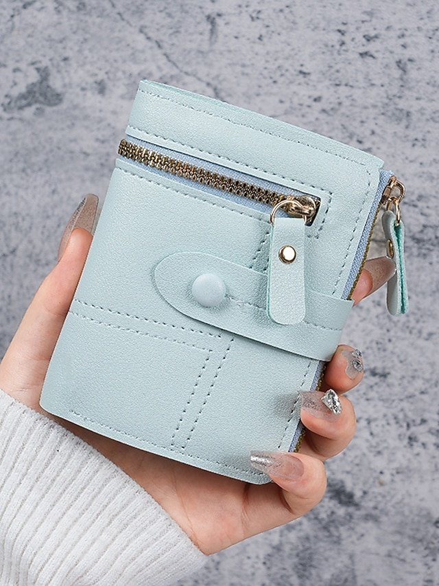 uajrbp1754387196313 Women's Small Bifold Wallet with Zipper Coin Pocket – - Image 1
