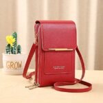 Women's Pink Multi - Zipper Crossbody Phone Bag, Compact - Image 13