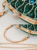 Women's Rhinestone Peacock Clutch Bag – Luxury Evening - Image 5