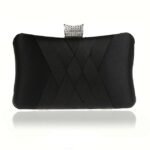 Women's Satin Evening Clutch Bag – Elegant Purple Purse - Image 13