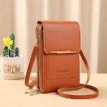 Women's Pink Multi - Zipper Crossbody Phone Bag, Compact - Image 18